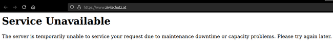 The server is temporarily unable to service your request due to maintenance downtime or capacity problems. Please try again later.